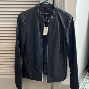 New faux leather jacket. Never worn with tags